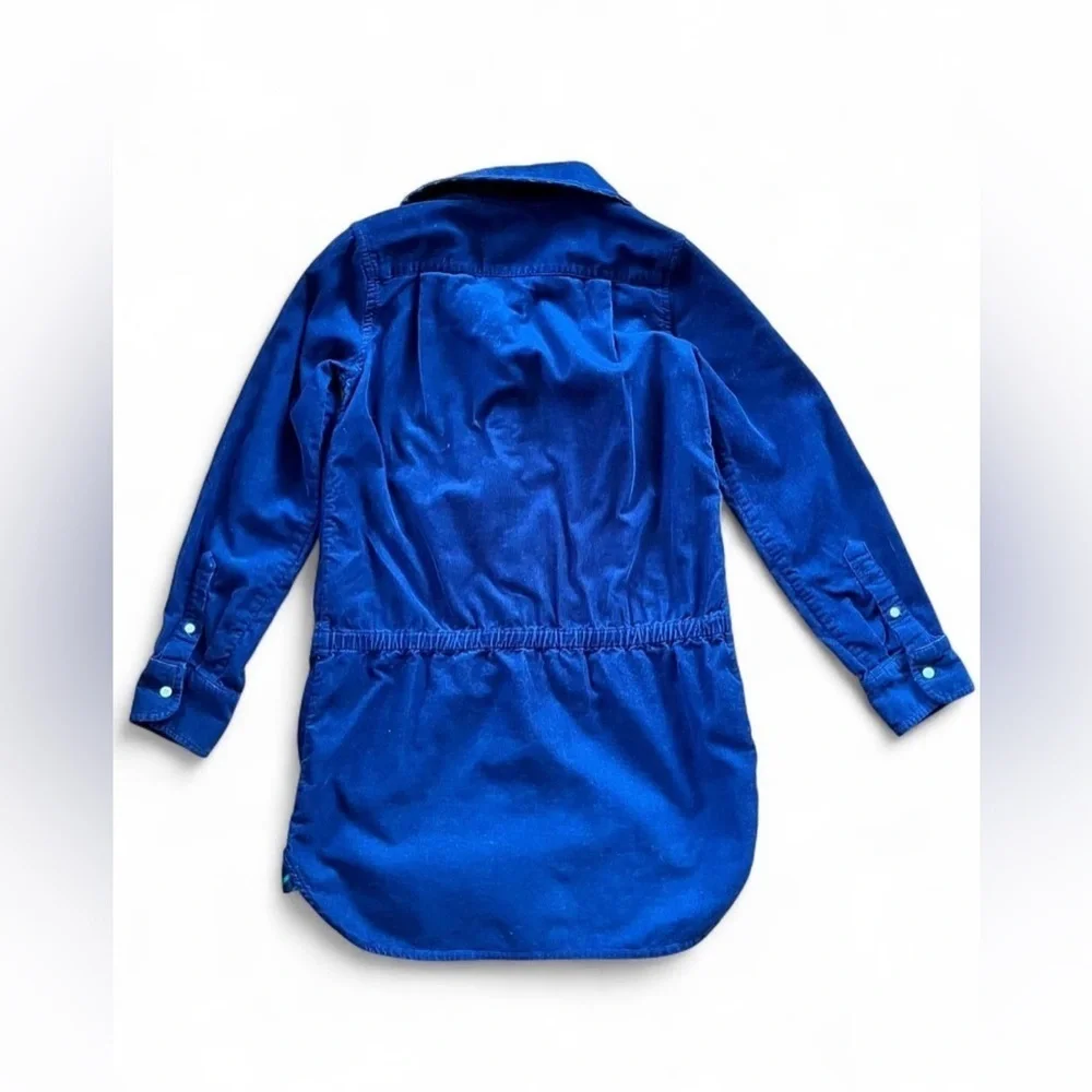 Ralph Lauren Girls Corduroy Dress Long Sleeved with Buttons Classic Preppy